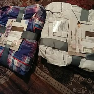 Ladies two-piece flannel pajama set